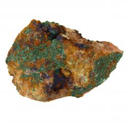 azurite with malachite