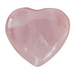 Rose Quartz Crystal Hearts 1.25  inch
